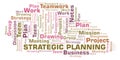 Strategic Planning word cloud. Royalty Free Stock Photo