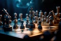 Strategic Showdown - Chess Pieces Set - Generative AI Royalty Free Stock Photo