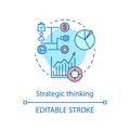 Strategic thinking concept icon Royalty Free Stock Photo