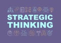 Strategic thinking word concepts banner