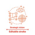 Strategic vision concept icon Royalty Free Stock Photo