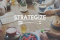 Strategize Target Mission Objective Graphics Concept Royalty Free Stock Photo