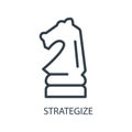 Strategize. Vector illustration decorative design Royalty Free Stock Photo