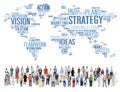 Strategy Analysis World Vision Mission Planning Concept Royalty Free Stock Photo