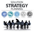 Strategy Business Goals Solution Success Concept