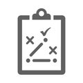 Strategy, business, plan icon. Gray vector graphics Royalty Free Stock Photo