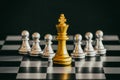 Strategy chess battle Intelligence challenge game on chessboard.