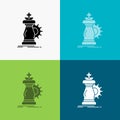 strategy, chess, horse, knight, success Icon Over Various Background. glyph style design, designed for web and app. Eps 10 vector Royalty Free Stock Photo