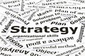 'Strategy' concept with other related words Royalty Free Stock Photo