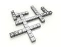 Strategy-crossword-concept Royalty Free Stock Photo