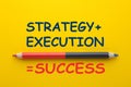 Strategy Execution Success Concept Royalty Free Stock Photo