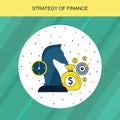 strategy of finance vector stock concept