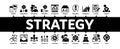 Strategy Manager Job Minimal Infographic Banner Vector