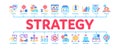 Strategy Manager Job Minimal Infographic Banner Vector