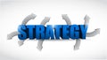 Strategy options concept illustration design Royalty Free Stock Photo