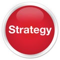 Strategy premium red round button