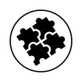 Strategy, Puzzle Icon / black color