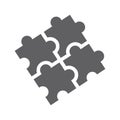 Strategy, Puzzle Icon / gray version