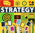 Strategy Solution Tactics Teamwork Growth Vision Concept