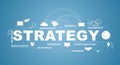 strategy text infographic design graphic concept