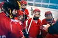 Strategy to win in ice hockey Royalty Free Stock Photo