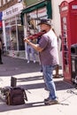 Musicians playing on the Henley Street at Stratford-upon-Avon