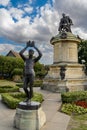 View of the Gower Memorial and statue of Prince Hal Royalty Free Stock Photo