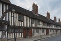 Medieval tudor Alms Houses from the 16th century, Chapel Street, Stratford upon Avon, Warwickshire, England UK Royalty Free Stock Photo