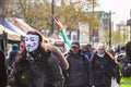 STRATFORD, LONDON, ENGLAND- 5 December 2020: Anti-lockdown Standupx protesters in Stratford