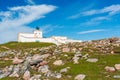 Strathy Point Lighthouse view in sunny day