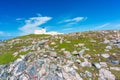 Strathy Point Lighthouse view in sunny day