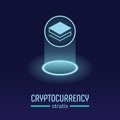 Stratis cryptocurrency coin blockchain Royalty Free Stock Photo