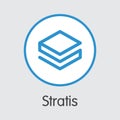 Stratis - Cryptocurrency Logo.