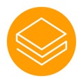 Stratis icon for internet money. Crypto currency symbol. Blockchain based secure cryptocurrency. Vector Royalty Free Stock Photo