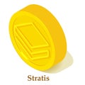 Stratis icon, isometric style