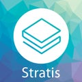 Stratis Strat decentralized blockchain criptocurrency platform vector logo