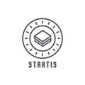 Stratis thin line icon. Modern vector illustration Royalty Free Stock Photo