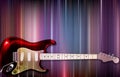 Electric guitar on colorful background Royalty Free Stock Photo