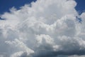 Stratocumulus cloud consists of large, rounded masses of stratus that form groups, lines or waves. Royalty Free Stock Photo