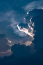 Irisation Clouds in Bangkok, Thailand Royalty Free Stock Photo