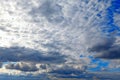 Stratocumulus low clouds Royalty Free Stock Photo
