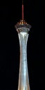 Stratosphere Casino Hotel Tower on the Las Vegas Strip at night Royalty Free Stock Photo