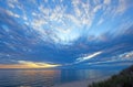 Stratus Clouds Covering the Sky at Twilight