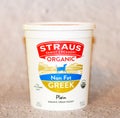 Straus Greek Yogurt Royalty Free Stock Photo