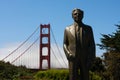 Strauss Statue at the Golden Gate Bridge - Chief E Royalty Free Stock Photo