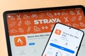 Strava app on Ipados and google store