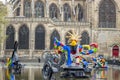 Stravinsky Fountain - Paris, France. Royalty Free Stock Photo