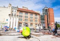 Stravinsky Fountain is a public fountain Royalty Free Stock Photo