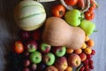 Straw Bag and Healthy Food Royalty Free Stock Photo