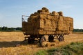 Straw bales on a straw Cart Royalty Free Stock Photo